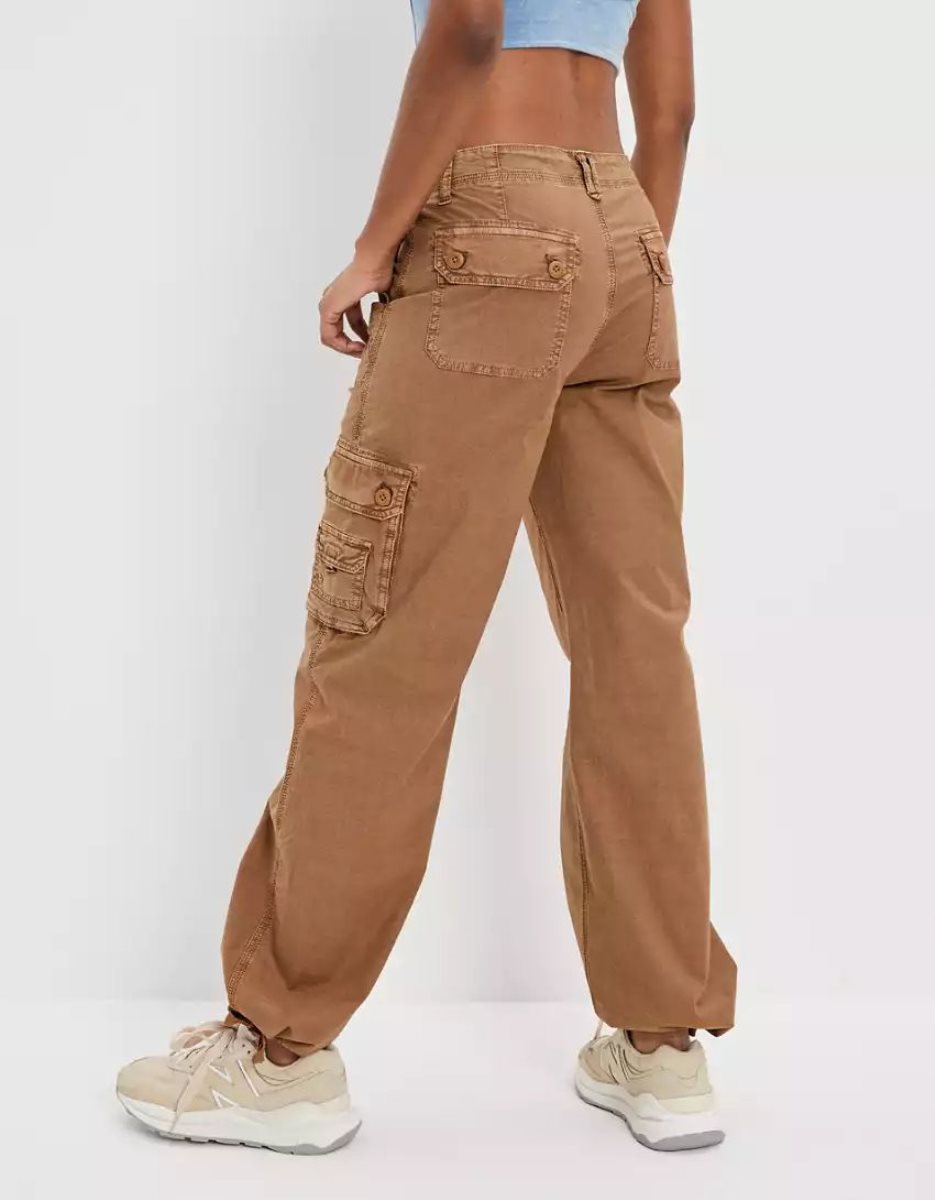 Jean American Eagle AE Snappy Stretch Baggy Cargo Jogger Marron Femme | GXG-88667780